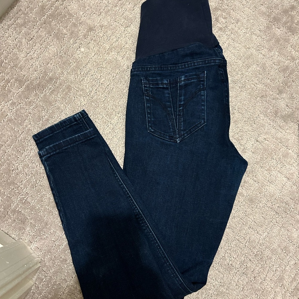 Small / S Motherhood BOUNCE-BACK Maternity jeans skinny legs slip on stretch 🌸